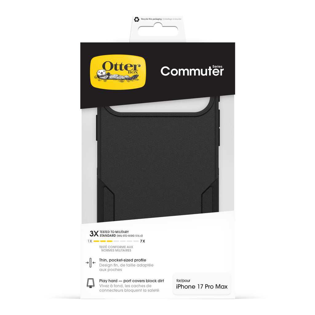 OtterBox Commuter Series Case with MagSafe for Apple iPhone 18 Pro Max and iPhone 17 Pro Max - Black