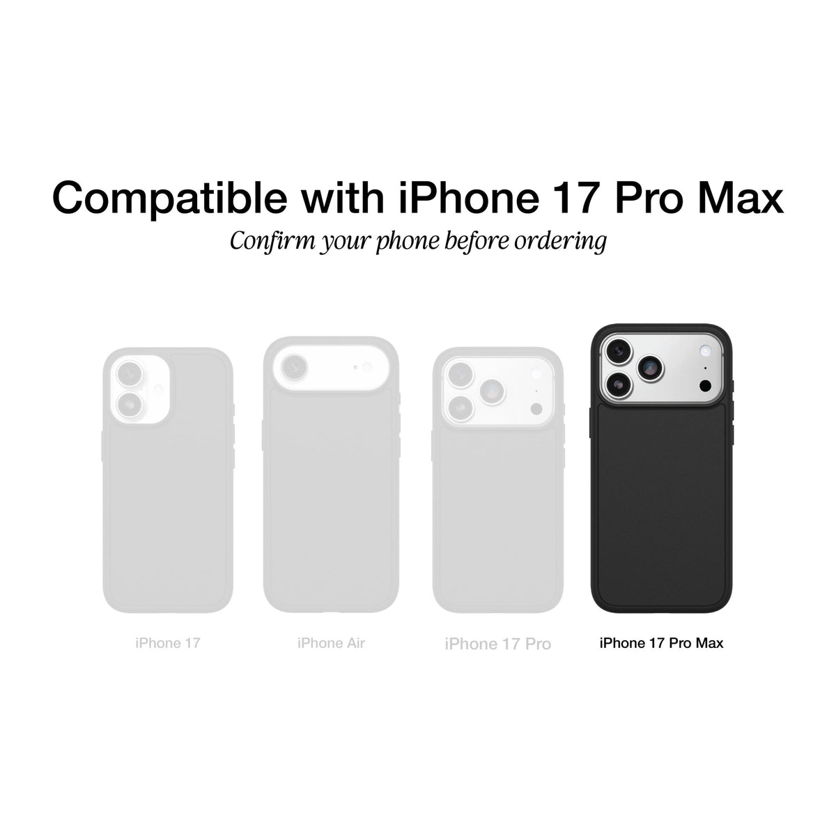 OtterBox Commuter Series Case with MagSafe for Apple iPhone 18 Pro Max and iPhone 17 Pro Max - Black